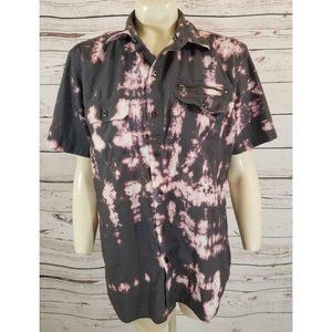 ROCK REPUBLIC Custom Reverse Tie-Dye Mens Shirt M